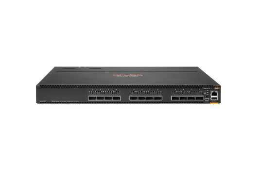 The HP Aruba 8360-12C v2 is a high-performance Layer 3 switch built for modern data center and enterprise environments. Featuring 12 high-speed 100GbE QSFP28 ports, it offers advanced scalability and flexible connectivity options. With robust hardware including a 1.8 GHz quad-core processor, 16 GB RAM, and 32 GB storage, this switch delivers exceptional throughput and reliability.