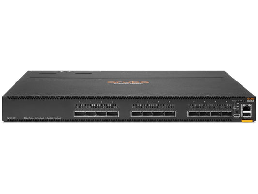 Aruba CX 8360-12C v2 Switch by HP delivers high-density, high-performance switching with 12 ports of 100 GbE and robust Layer 3 advanced routing capabilities. Powered by a 1.8 GHz quad-core CPU, 16 GB RAM, and 32 GB of flash storage, it ensures enterprise-grade performance for demanding core and aggregation network environments. TAA-compliant, this system supports flexible connectivity with QSFP+/QSFP28 interfaces and comes backed by a limited lifetime warranty.