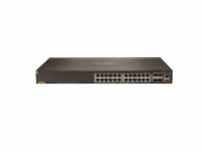 The HP Aruba 6200F 24G CL4 4SFP+ 370W is an advanced Layer 3 switch designed for scalable enterprise deployments. Featuring 24 PoE+ ports, 4 high-speed SFP+ ports, and robust hardware including a Cortex A72 processor and 8 GB of RAM, it delivers reliable and secure connectivity. Ideal for modern edge and branch networks, it supports IEEE 802.3af/at PoE standards and is backed by a limited lifetime warranty.