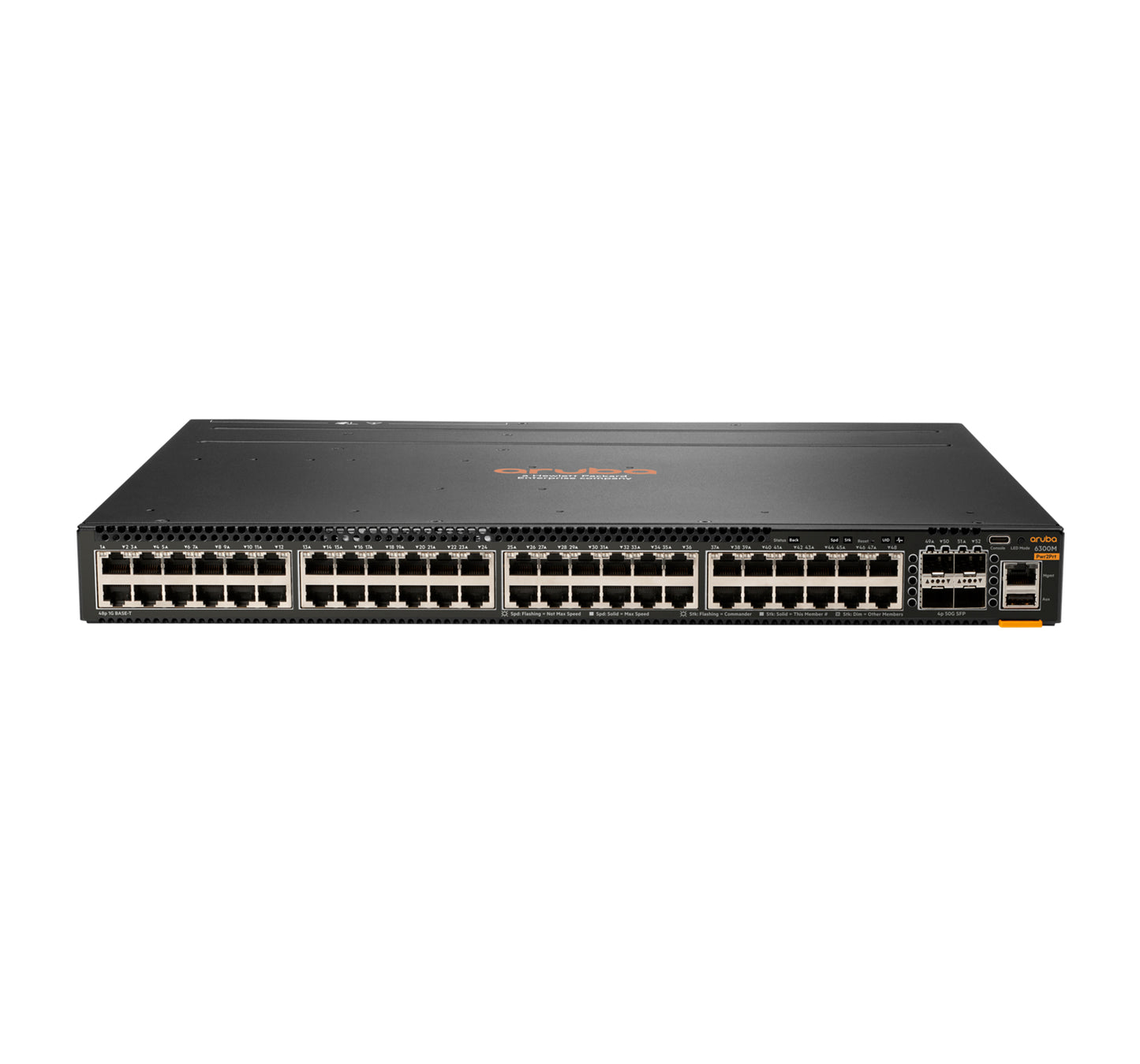 HP Aruba 6300M 48-Port PoE+ 1U Managed Switch JL762A#ABA