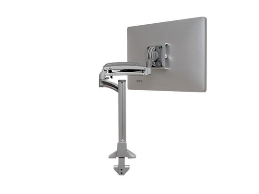 The Chief K1C120SXRH Kontour Reduced Height Column Mount delivers robust monitor support with an articulating arm suitable for weights between 5 to 25 lbs. Designed in silver and engineered for functionality, this mount enhances workstation ergonomics while maintaining TAA compliance, making it ideal for government and commercial settings.