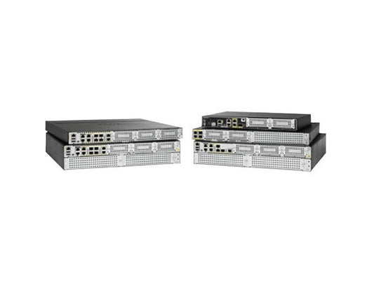 The Cisco ISR 4351 AX Bundle is a high-performance router designed for secure and scalable network management in enterprise environments. Featuring advanced security licenses and application integration, it supports robust connectivity with high-speed Gigabit Ethernet interfaces and comprehensive routing protocols. With 4GB RAM and 4GB flash memory, the unit is engineered for reliability and long-term scalability.