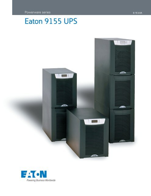 Onduleur Eaton 9355 15 kVA avec 32 batteries et sortie L21-30P