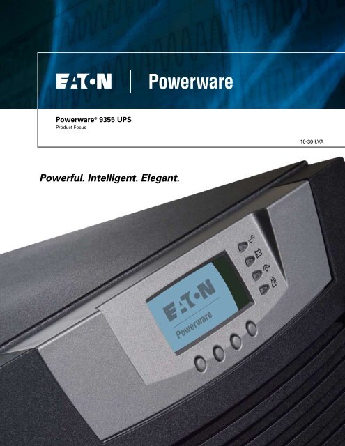 Onduleur Eaton 9355 15 kVA avec 32 batteries et sortie L21-30P