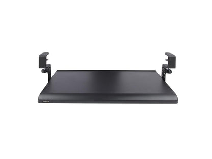 UNDER DESK KEYBOARD TRAY, ERGONOMIC CLAMP-ON KEYBOARD HOLDER, UP TO 12KG (26.5LB), SLIDING KEYBOARD AND MOUSE DRAWER, HEIGHT ADJUSTABLE KEYBOARD TRAY