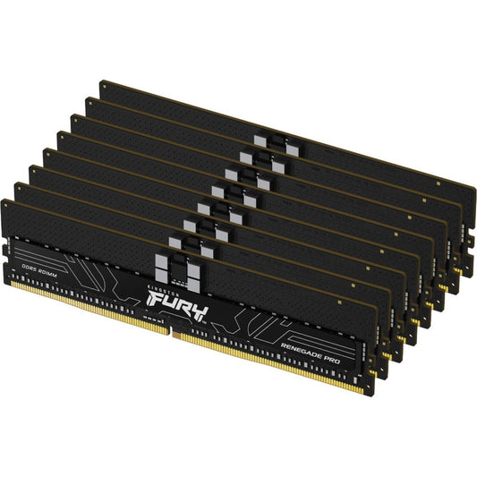 Kit Kingston 128 Go DDR5 4 800 MT/s ECC Reg CL36 DIMM (8 x 16 Go) FURY Renegade Pro