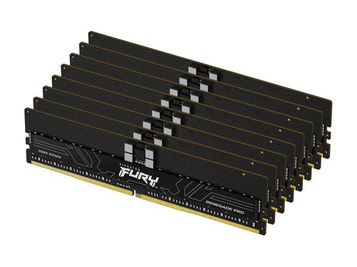 Designed for high-performance computing, the Kingston 128GB DDR5 ECC Registered DIMM kit delivers advanced speed and reliability. It features 8 modules of 16GB each, operating at 4800MT/s with low latency (CL36) and ECC support for data integrity. Ideal for professionals needing robust and efficient memory solutions.