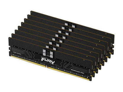 Designed for high-performance computing, the Kingston 128GB DDR5 ECC Registered DIMM kit delivers advanced speed and reliability. It features 8 modules of 16GB each, operating at 4800MT/s with low latency (CL36) and ECC support for data integrity. Ideal for professionals needing robust and efficient memory solutions.