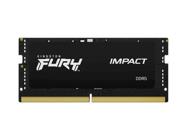 The Kingston 16GB 4800MHz DDR5 CL38 SODIMM FURY Impact offers high-performance memory in a compact form factor ideal for laptop and small form factor systems. Designed to deliver higher bandwidth and increased energy efficiency, this TAA-compliant module meets rigorous computing demands.