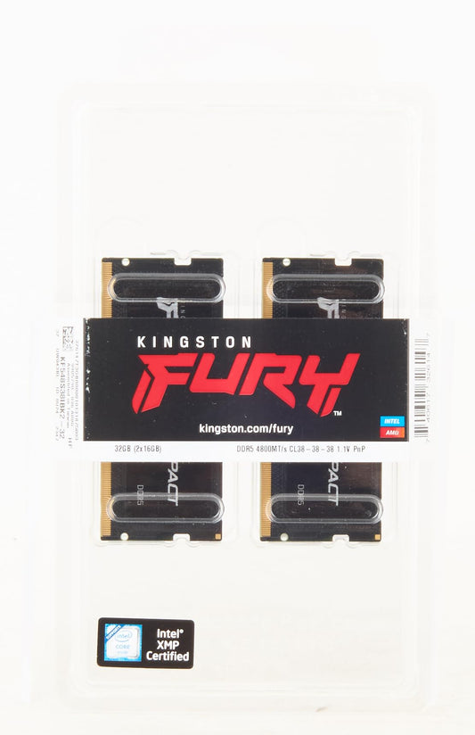 Kit Kingston 32 Go DDR5 4800 MHz CL38 SODIMM (KF548S38IBK2-32)