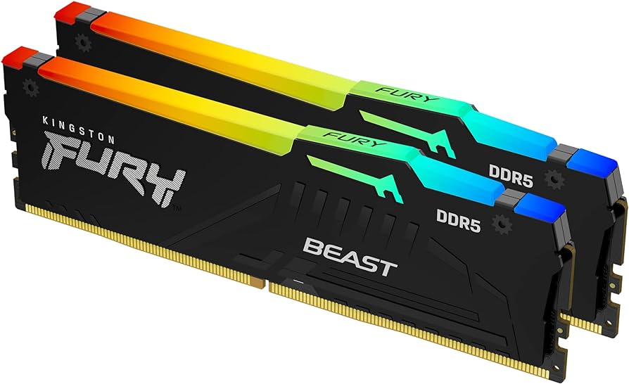 Kingston FURY Beast RGB 16 Go DDR5 5200 MT/s CL36 DIMM