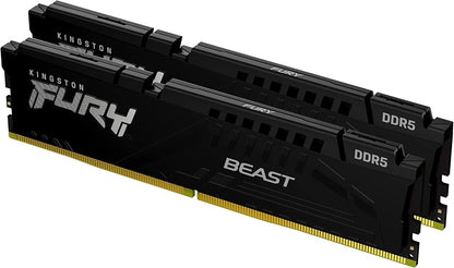 Kit Kingston 32 Go DDR5 5 200 MT/s CL36 DIMM (FURY Beast Noir)