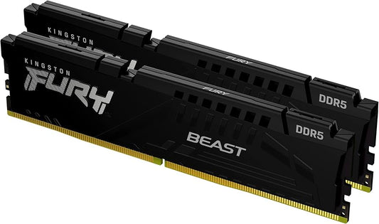 Kit Kingston 32 Go DDR5 5 200 MT/s CL36 DIMM (FURY Beast Noir)