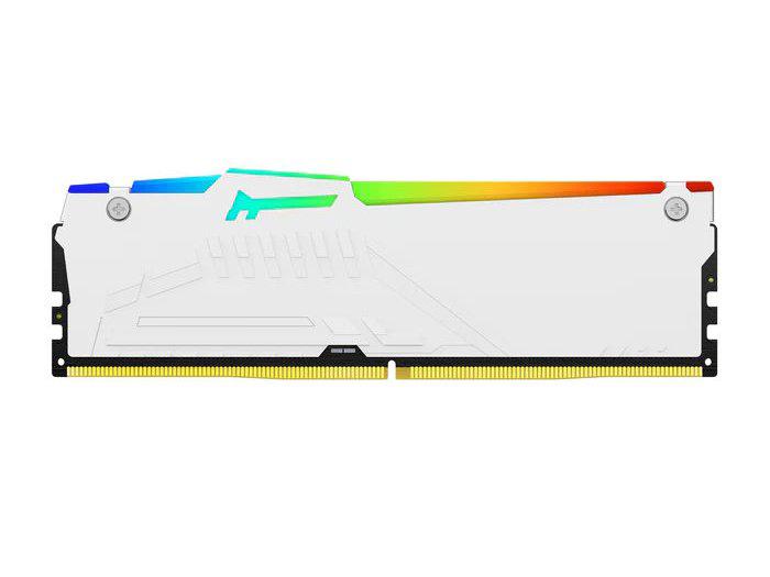 The Kingston 32GB DDR5 5200MT/s FURY BEAST is a high-performance desktop memory module featuring cutting-edge DDR5 technology. It combines 5200MHz speed, CL40 latency, and a stylish white RGB heatsink, optimized for XMP performance tuning. Ideal for gamers and power users seeking top-tier speed with customizable aesthetics.
