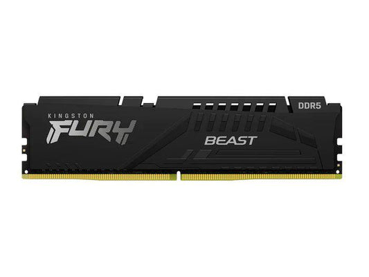 The Kingston FURY Beast 8GB DDR5 memory module delivers high-speed 5600MHz performance in a compact DIMM form factor. With CL40 latency and TAA compliance, it's a solid choice for enthusiasts or professionals who require reliable and responsive computing performance.