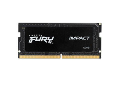 The Kingston 32GB DDR5 5600MT/s CL40 SODIMM FURY Impact PnP delivers high-performance laptop memory in a compact SO-DIMM form factor. Designed for modern systems that demand speed and low power consumption, it combines 5600MHz bandwidth with a low 1.1V supply for optimized efficiency.