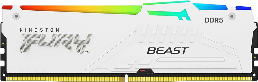 Kingston 32 Go DDR5 6 000 MT/s CL36 DIMM FURY Beast Blanc EXPO