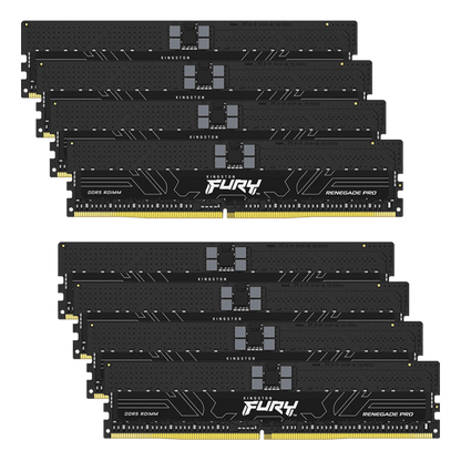 Kit Kingston 128 Go DDR5 6 000 MT/s ECC CL32 DIMM (8 x 16 Go) FURY Renegade Pro