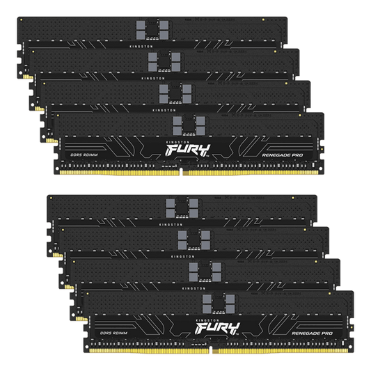 Kit Kingston 128 Go DDR5 6 000 MT/s ECC CL32 DIMM (8 x 16 Go) FURY Renegade Pro