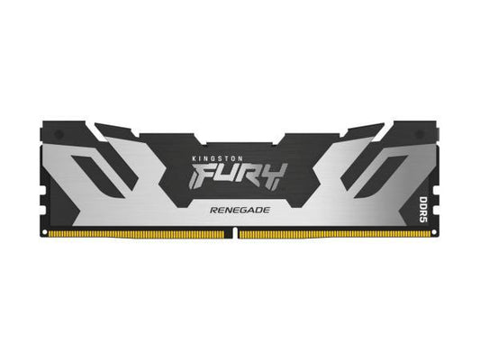 Kingston's 32GB DDR5 6400MT/s FURY Renegade Silver XMP module is engineered for ultra-high performance and speed. Featuring low latency CL32 timing and premium design, it delivers enhanced responsiveness for high-end gaming or content creation workflows. Built in Taiwan and TAA compliant, it aligns with U.S. government procurement standards.