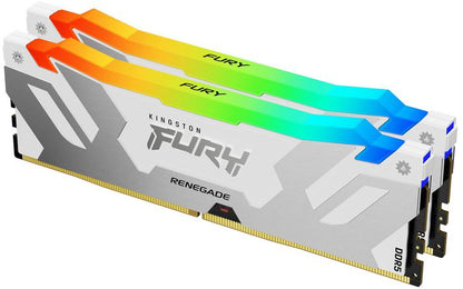 Kit Kingston 32 Go DDR5 6400 MT/s CL32 DIMM FURY Renegade Blanc XMP