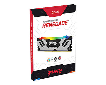 Kingston FURY Renegade RGB 16 Go DDR5-6800 CL36 DIMM (Blanc)