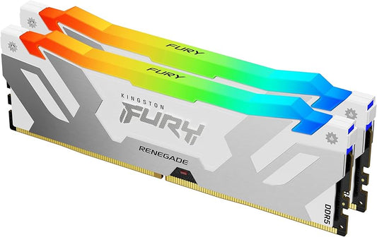 Kingston 32GB DDR5 8000MT/s CL38 DIMM Kit (2x16GB) FURY Renegade RGB White