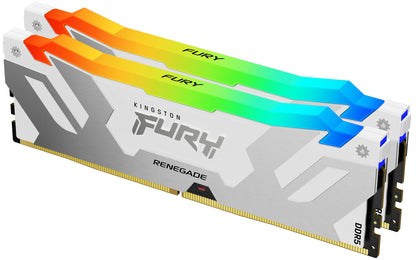 Kingston 32GB DDR5 8000MT/s CL38 DIMM Kit (2x16GB) FURY Renegade RGB White