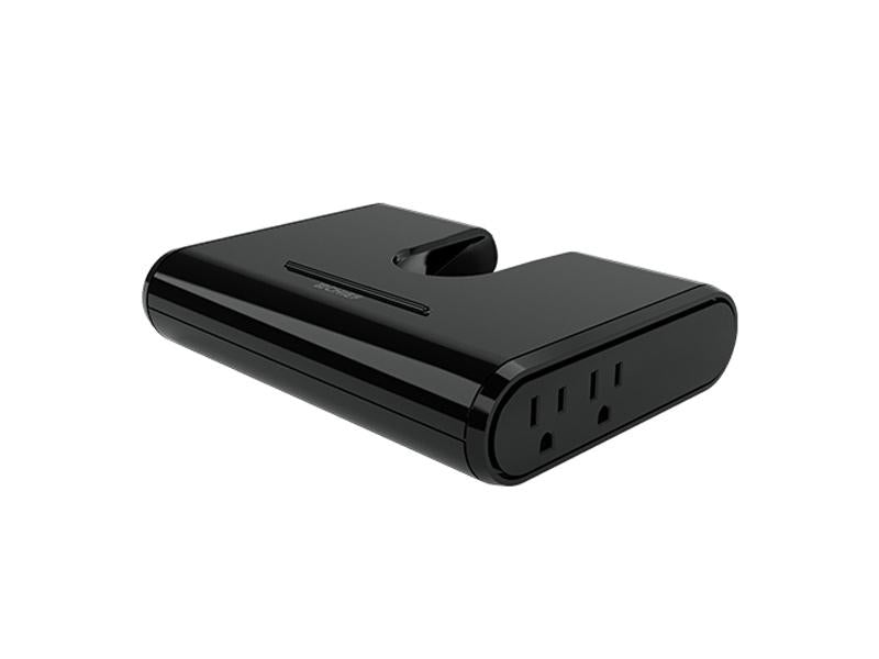 The CHIEF KONTOUR Power+USB Base in black offers a sleek solution for powering and charging multiple devices directly from a monitor accessory. Designed for integration with display setups, this charging hub enhances user convenience while ensuring TAA compliance for government and enterprise use. Ideal for simplifying workspace connectivity with its integrated power and USB access.