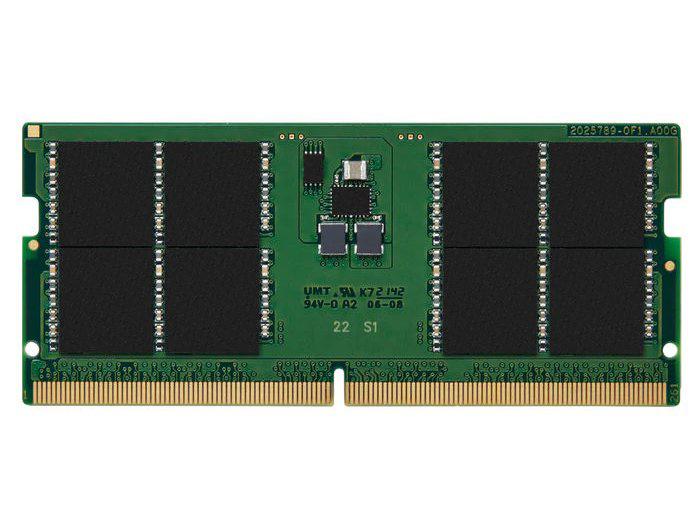 The Kingston 32GB DDR5 SODIMM delivers high-performance memory with 5600MT/s speed, designed for consistent operation and greater memory bandwidth. Ideal for compact systems requiring DDR5 power, its CL46 latency and Non-ECC design offer an optimized balance of performance and compatibility.