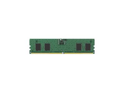 The Kingston 8GB 5600MT/s DDR5 module offers fast, reliable memory performance for modern systems. Ideal for desktops requiring high-speed throughput, it features a CL46 latency and is built in a 1Rx16, 288-pin DIMM form factor. With TAA compliance and 1.1V operation, this module is engineered for efficiency and compatibility.