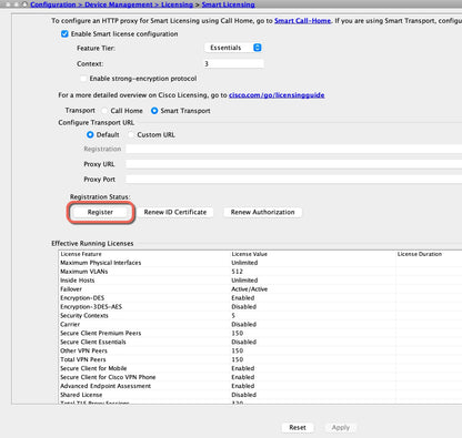 Licence Cisco pour 230 contextes de sécurité, série Firepower 4K