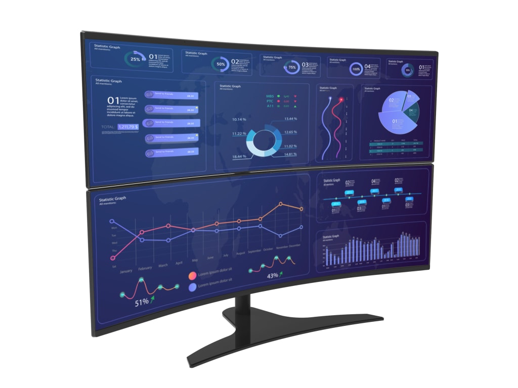 Support de bureau autonome PEERLESS LCT650SD pour écrans incurvés de 24 à 49 pouces