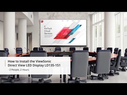 Service d'installation après les heures d'ouverture de ViewSonic Direct View LED