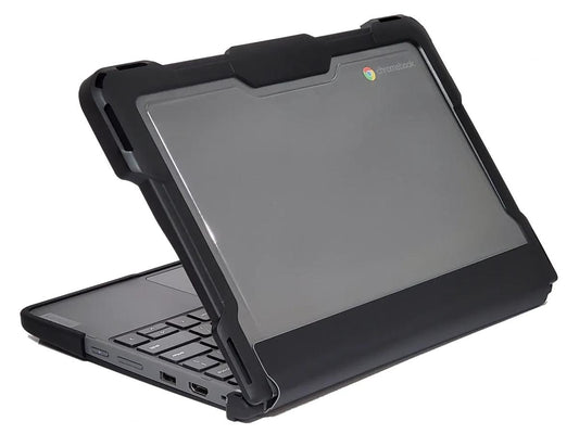 Designed specifically for the Lenovo 100e/100w Gen 4 Chromebook, this CYCLONE Edge Pro Plus case features a lightweight, always-on snap-on design. Constructed from impact-resistant polycarbonate with TPU rubber edges, it provides reliable drop and shock protection while offering full access to ports. This case ensures durability and functionality for classroom and enterprise environments.