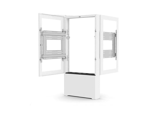 The CHIEF 55IN B2B Portrait Floor Kiosk in white offers a professional-grade, TAA-compliant solution for digital signage and display environments. Designed for secure portrait-mode presentation, it's ideal for lobbies, retail, and corporate spaces requiring clean aesthetics and robust housing. Constructed in the USA, this floor-mounted kiosk ensures quality and compliance for government and commercial deployments.