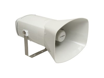 The Bosch LHN-UC15L-SIP is a powerful 15W SIP horn loudspeaker engineered for long throw, high directionality applications. Designed for IP-based public address systems, it integrates a Class D amplifier, DSP processing, and 300MB internal memory, and supports multiple voice codecs including Opus and G.722 for crystal-clear communication.