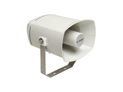 The BOSCH LHN-UC15W-SIP is a rugged 15-watt IP-based horn loudspeaker designed for wide-area public address applications in both indoor and outdoor environments. Featuring SIP support and advanced DSP, this speaker delivers clear voice communication over Ethernet-powered networks. Water- and dust-resistant with IP66 rating, it is ideal for mission-critical industrial, transportation, or commercial communication systems.