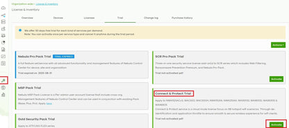 Licence Connect &amp; Protect Plus d'un mois pour les points d'accès Nebula (par appareil)