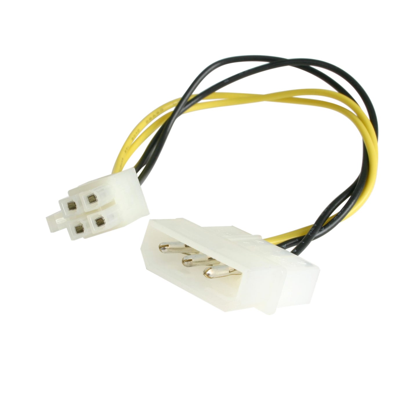 StarTech 6in LP4 to P4 Power Cable Adapter – LP4 Female to 4-pin ATX12V Male