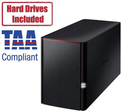 BUFFALO LinkStation 220 8TB NAS RAID System, ARM 800MHz, DDR3 256MB