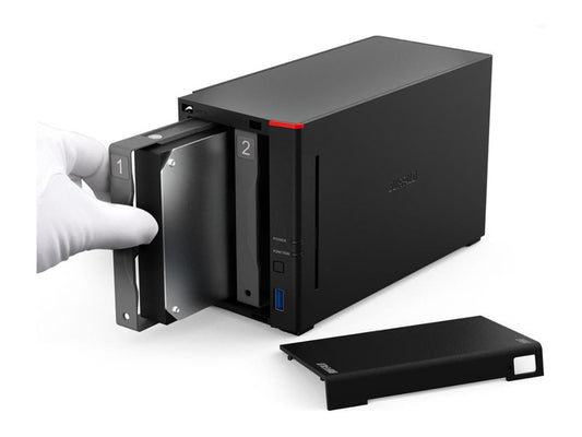 The BUFFALO LinkStation SOHO 720DB offers 4TB of total storage with dual 2TB drives included and a high-performance hexa-core processor. Designed for small offices and home networks, it supports multi-gigabit Ethernet, Time Machine backups, NovaBACKUP software, and media streaming capabilities. This compact and efficient NAS provides a versatile, centralized storage solution with advanced compatibility and low power consumption.