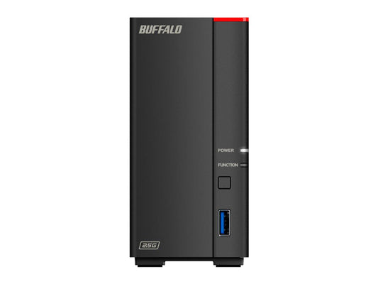 The BUFFALO 16TB LinkStation 720D NAS provides robust centralized storage with dual 8TB SATA drives for reliable performance. Featuring 2.5 multi-gigabit Ethernet, hexa-core processing, and Time Machine compatibility, it's ideal for home and small business use. Bundled with NovaBACKUP software, this unit supports seamless media streaming and automated data protection.