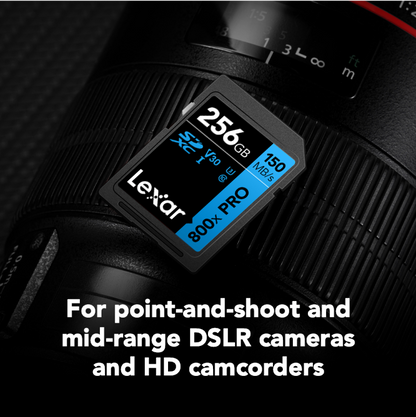Lexar 800x PRO 32GB SDHC UHS-I U3 Memory Card