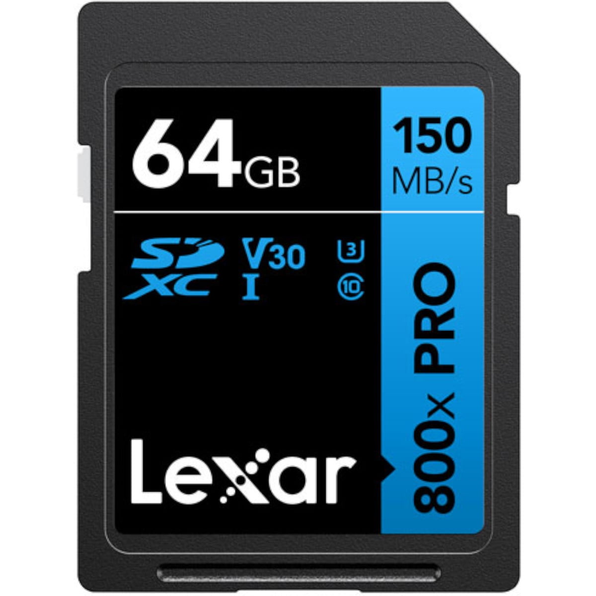 Carte mémoire SDXC Lexar 800x PRO 64 Go, classe 10, UHS-I, U3