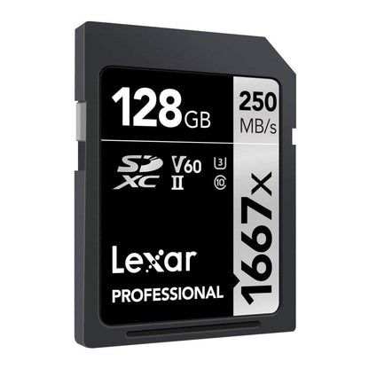 Lexar Professional 1667x 128GB SDXC UHS-II Memory Card 2-Pack