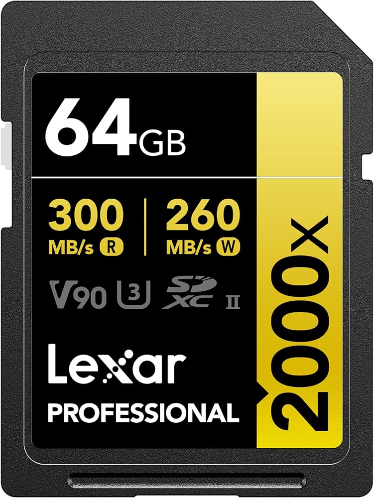 Lexar Professional 2000x 64GB SDXC UHS-II U3 Memory Card