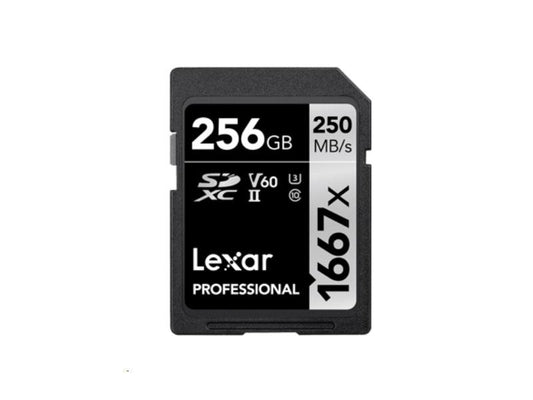 Lexar Professional 1667x SDXC Memory Card offers 256GB of high-speed storage, designed for professional-grade photography and videography. With Class 10 performance, UHS-II technology, and V60 rating, it enables efficient 4K video capture and high-resolution stills. Built with advanced technology and TAA compliance, it's a dependable solution for demanding workflows.