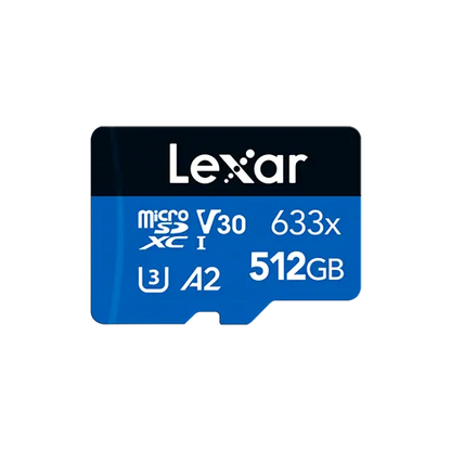 Carte microSDXC UHS-I haute performance Lexar 633x 256 Go