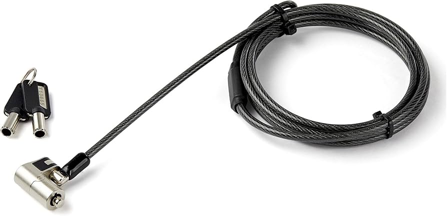 Câble antivol universel 3-en-1 StarTech LTULOCKKEY pour ordinateur portable, 2 m, à clé